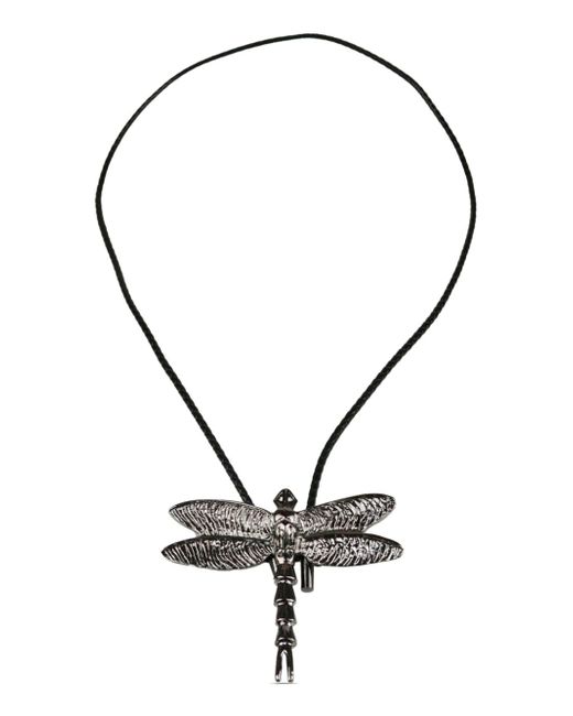 Yohji Yamamoto dragon-fly leather necklace