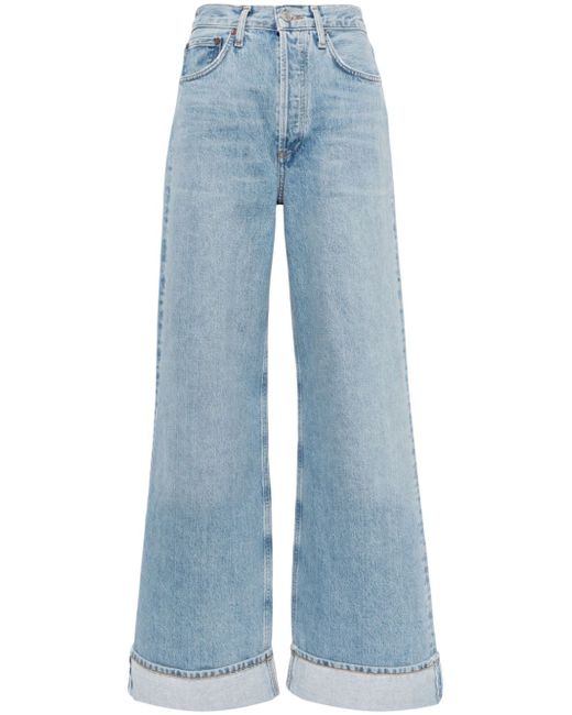 Agolde high-rise wide-leg jeans