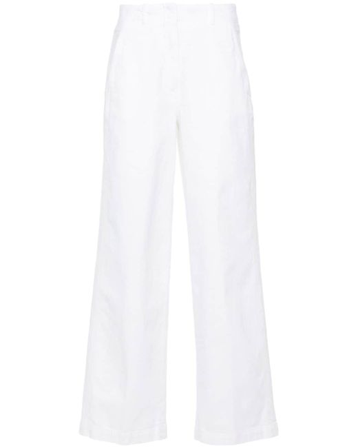 Peserico twill wide-leg trousers