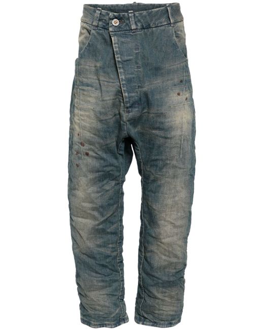 Boris Bidjan Saberi asymmetric drop-crotch jeans