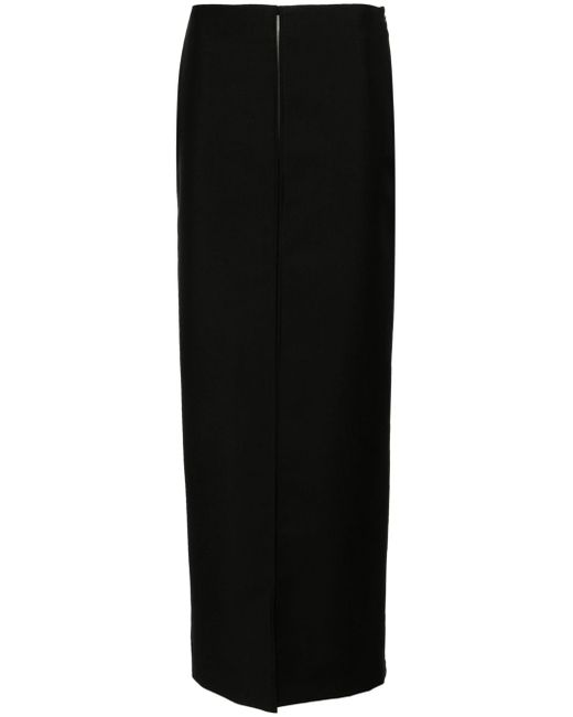 Givenchy front-slit wool-blend maxi skirt