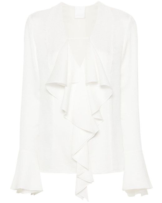 Givenchy 4G-jacquard silk blouse