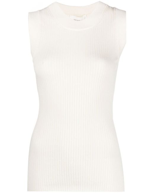 Sportmax ribbed-knit sleeveless top