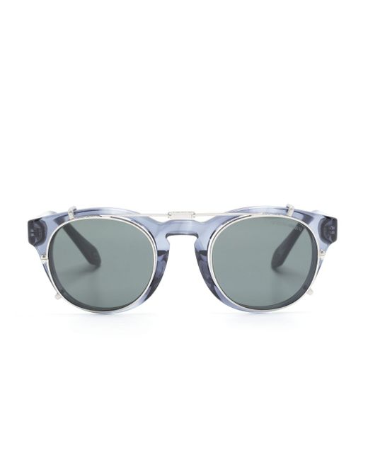 Giorgio Armani logo-engraved pantos-frame sunglasses