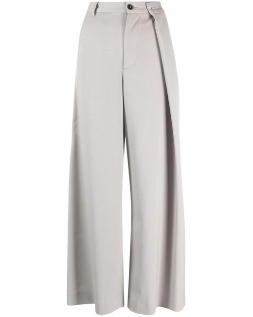Mm6 Maison Margiela pleated cropped trousers