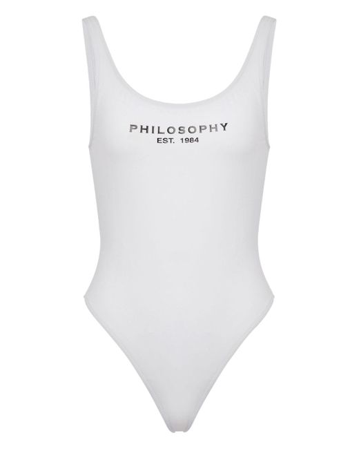 Philosophy di Lorenzo Serafini logo-print low-back swimsuit