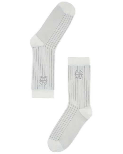 Brunello Cucinelli intarsia-knit logo socks