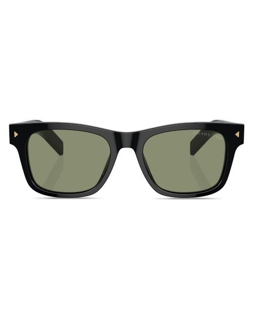 Prada logo-engraved square-frame sunglasses