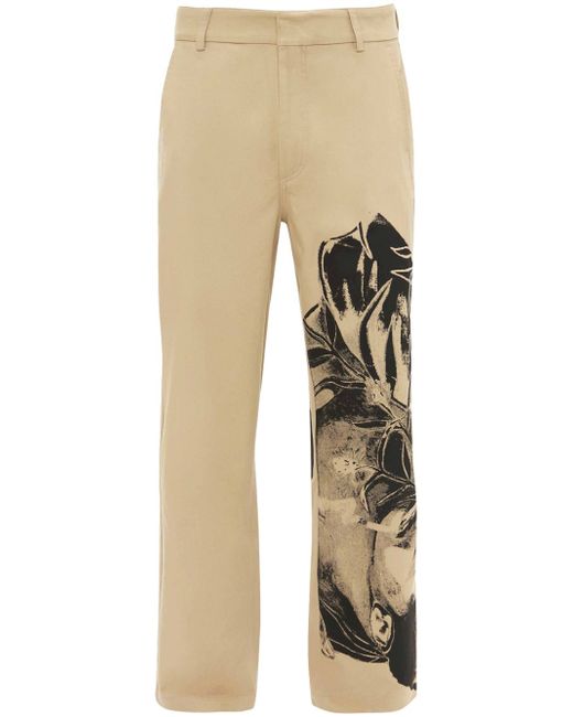 J.W.Anderson graphic-print straight-leg trousers