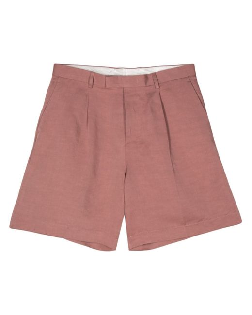 Lardini slub-texture bermuda shorts