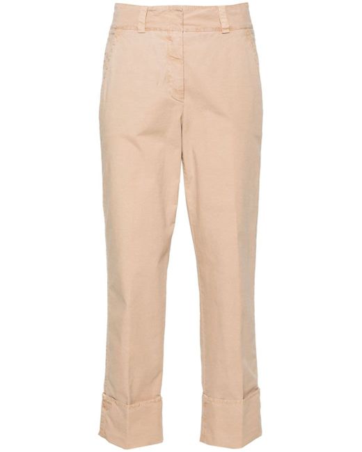 Peserico cuffed cropped trousers