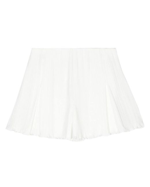 Lanvin pleated high-waisted shorts