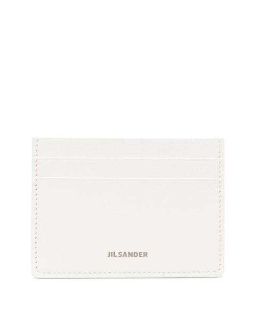 Jil Sander logo-embossed leather card holder