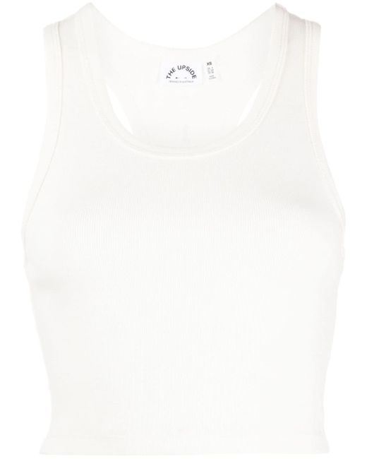The Upside round-neck ribbed tank top