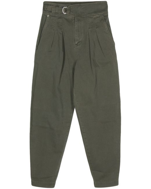 Boss pleated tapered cotton trousers
