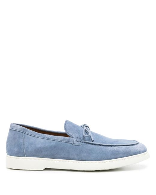 Doucal's lace-up suede loafers