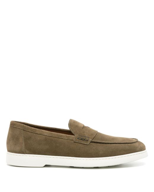 Doucal's Penny-slot suede loafers