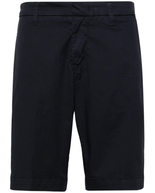 Fay mid-rise cotton straight-leg chino shorts