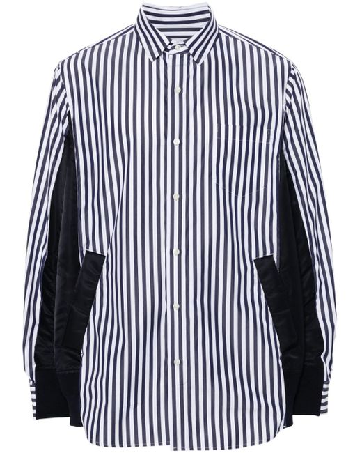 Sacai striped button-up shirt