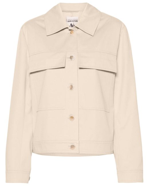 Semicouture buttoned twill jacket