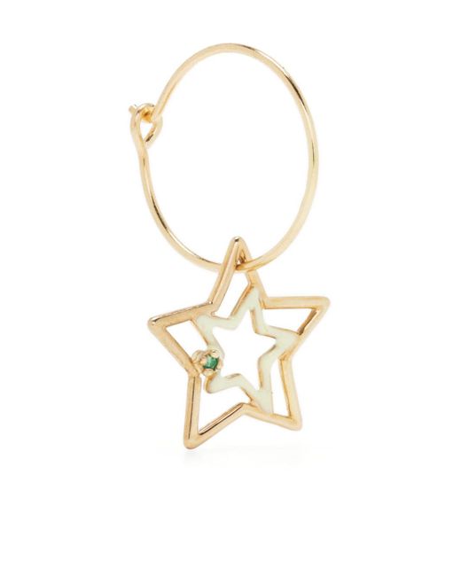 Aliita 9kt yellow Estrella Brillante sapphire earring
