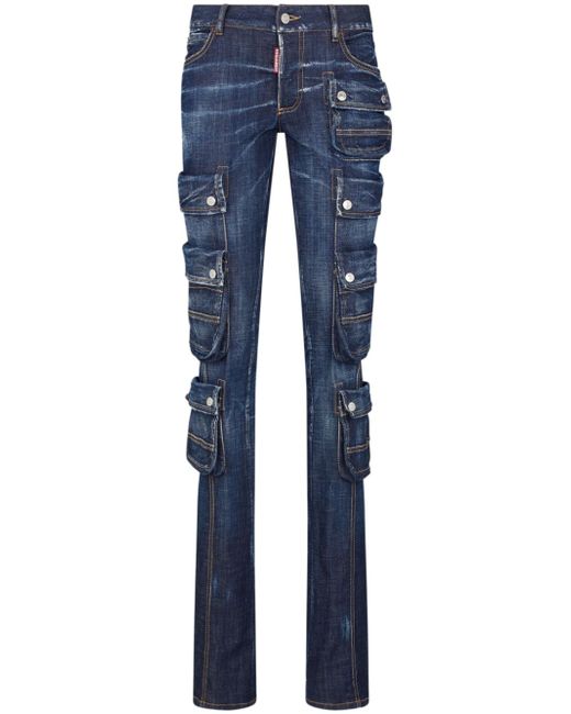 Dsquared2 low-rise skinny cargo jeans
