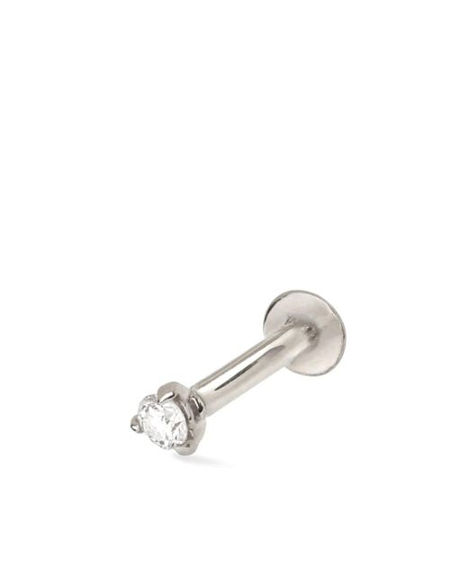 Lark & Berry 14kt white gold Modernist diamond earring