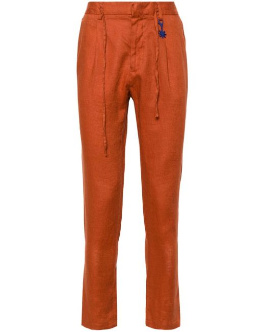 Manuel Ritz pleat-detail tapered trousers