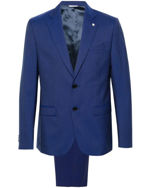 Manuel Ritz pinstripe single-breasted suit