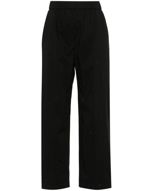 Peserico rhinestone-embellished tapered trousers