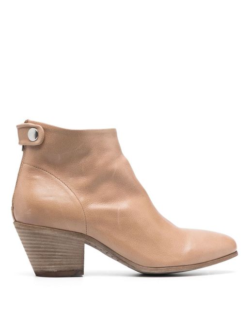 Officine Creative almond-toe calf-leather boots