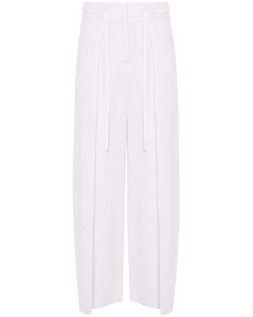Peserico pleat-detailing wide-leg trousers