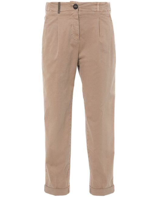 Peserico pleated tapered trousers