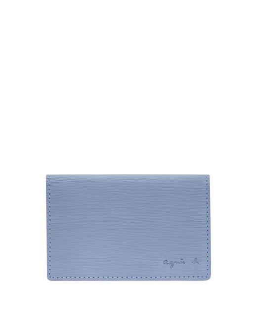 Agnès B. logo-debossed leather wallet