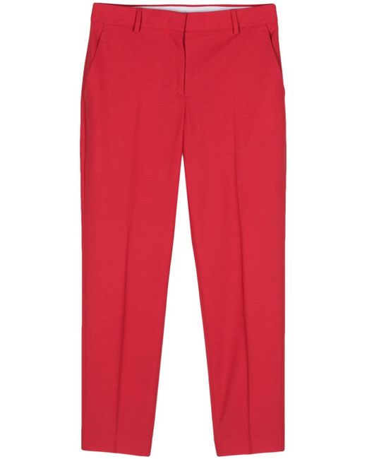 Paul Smith pressed-crease tapered-leg trousers