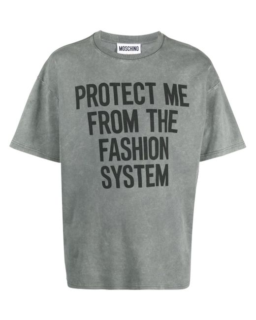 Moschino slogan-print T-shirt