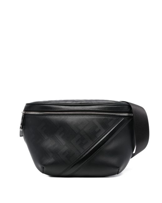 Fendi Shadow Diagonal leather belt bag