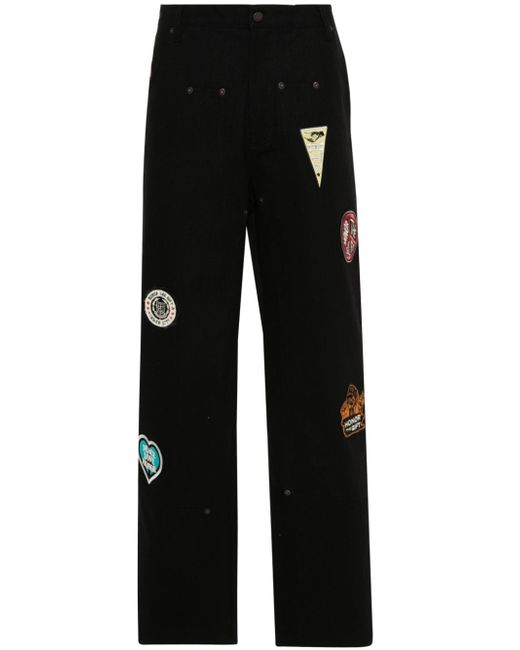 Honor The Gift 80s inspired patch straight-leg jeans