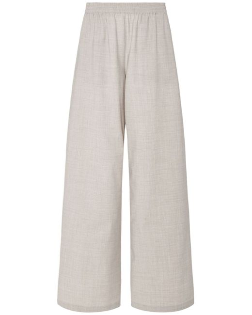 Rosetta Getty wide-leg wool-blend trousers