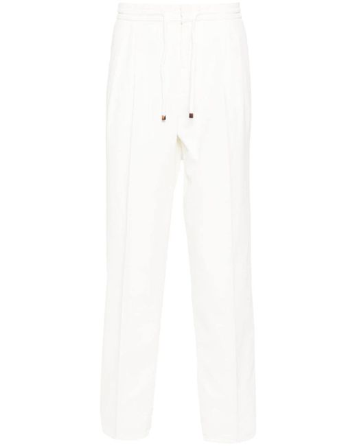 Brunello Cucinelli pressed-crease loose-fit trousers