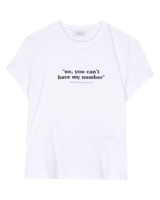 Off-White Quote T-shirt