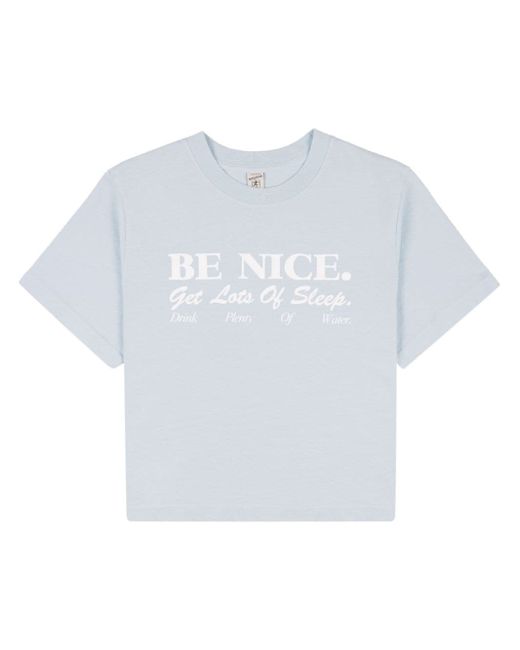 Sporty & Rich Be Nice cropped T-shirt