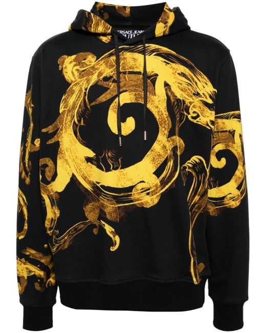 Versace Jeans Couture Watercolor Couture drawstring hoodie