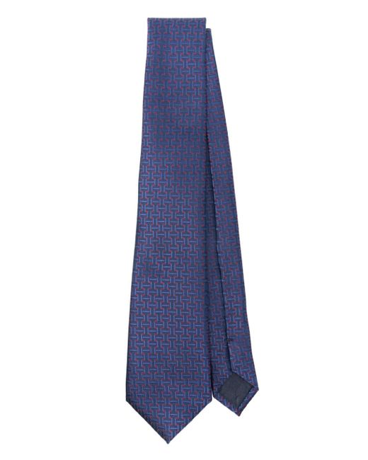 Giorgio Armani geometric-patterned tie
