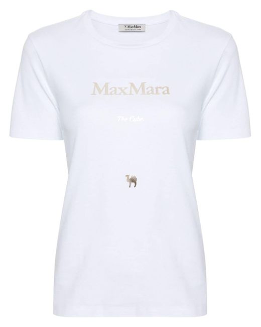 S Max Mara text-print T-shirt