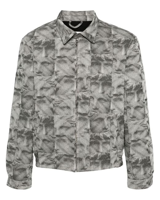 Arte Jeffrey pattern-jacquard bomber jacket