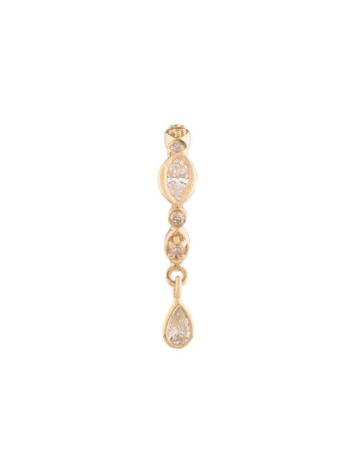 Celine Daoust 14kt yellow diamond hoop earring