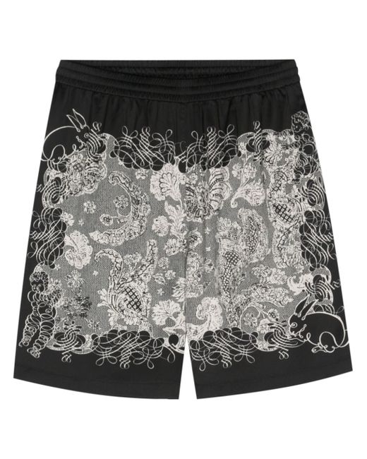 Acne Studios floral-print track shorts