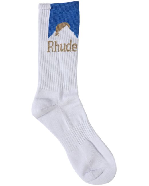 Rhude Moonlight ribbed socks
