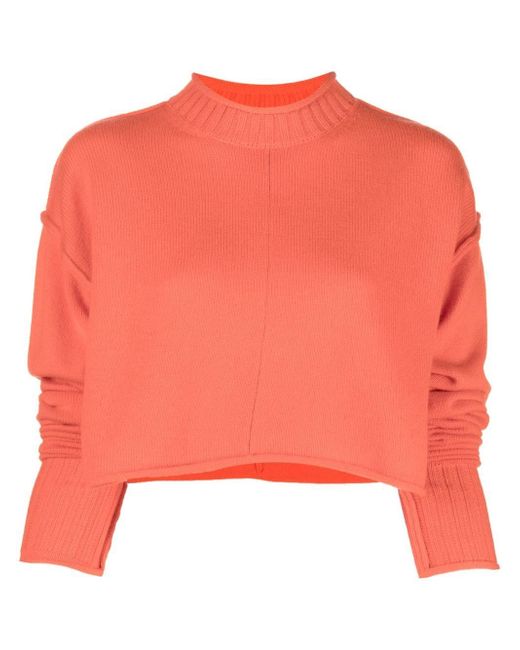 Sportmax ribbed-knit cropped jumper